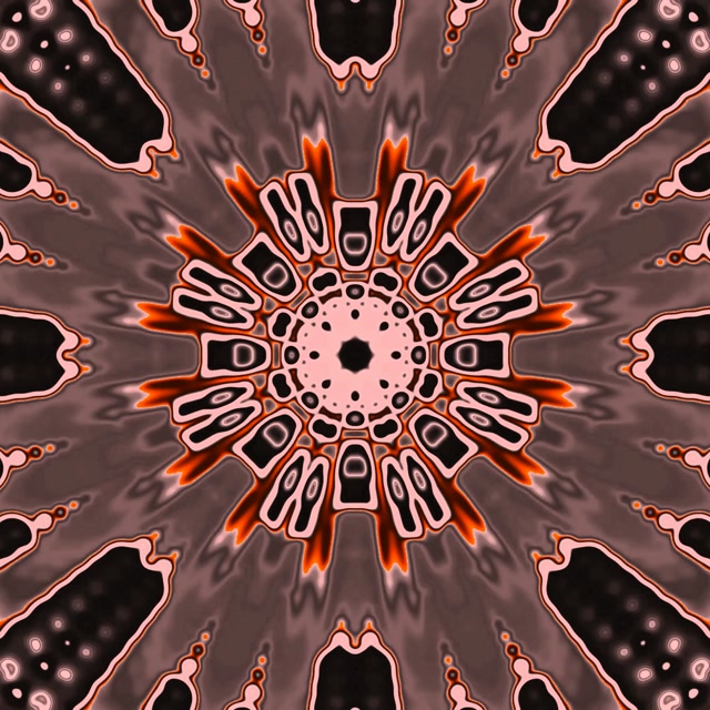Neon Tunnel Kaleidoscope Burst 1:1 Square 60fps Screensaver VJ Loop