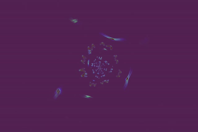 อุโมงค์นีออน Kaleidoscope Burst VJ Loop 3:2 Surface 60fps Screensaver