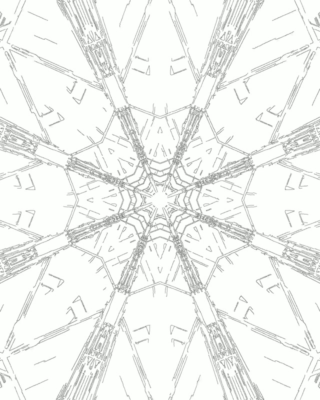 Neon Tunnel Fractal Star Grid VJ Loop 4:5 Instagram 60fps ตัวรักษาหน้าจอ