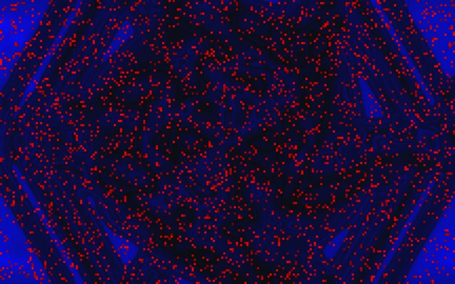 อุโมงค์นีออนพายุพิกเซลแดง VJ Loop 16:10 แมคบุ๊ค 60fps สกรีนเซฟเวอร์