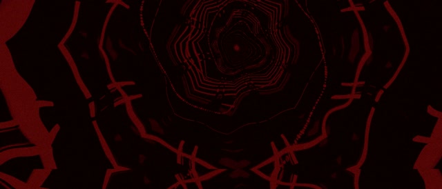 Crimson Mirrored Neon Tunnel Vj Loop 21:9 Ultrawide 60fps Screensaver แดงสด