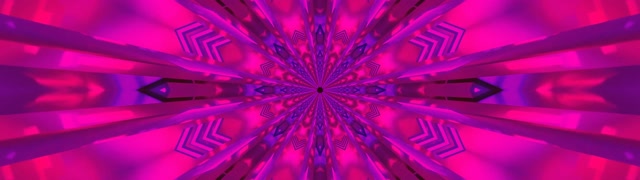 อุโมงค์นีออน Kaleidoscope Burst VJ Loop 32:9 Super Ultrawide 60fps Screensaver