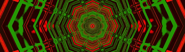 Neon อุโมงค์นีออน Octagon Kaleidoscope 32:9 Ultrawide 60fps Screensaver VJLoops