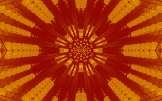 Neon Tunnel Sunburst Kaleidoscope VJ Loop 16:10 MacBook 60fps หน้าจออนุรักษ์