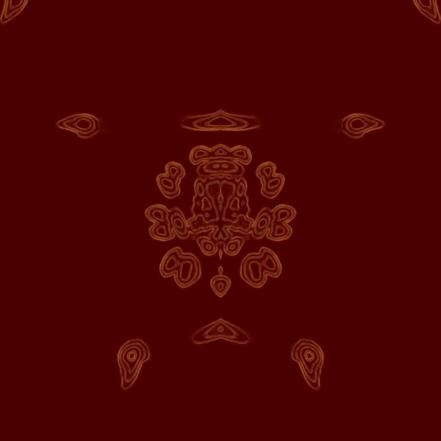 อุโมงค์นีออนมันดาลาแดงเข้ม Kaleidoscope VJLoops 1:1 Square 60fps Screensaver