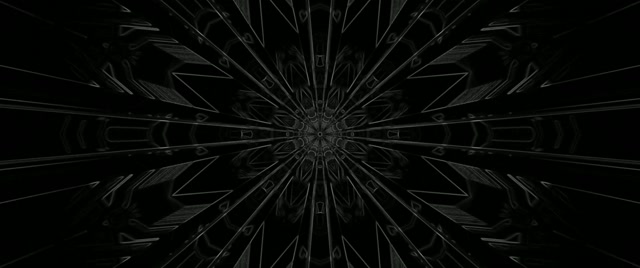 อุโมงค์นีออน ระเบิด Mandala มืด Screensaver 2.39:1 Cinemascope 60fps VJ Loop