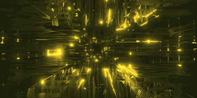 2:1 อุโมงค์นีออน กริดหนามเหลืองร้อนแรง Screensaver 60fps Motion Background