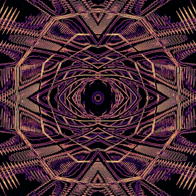 อุโมงค์นีออน Mandala ทองคำ หมุนวน | VJ Loop | 1:1 Square 60fps Screensaver