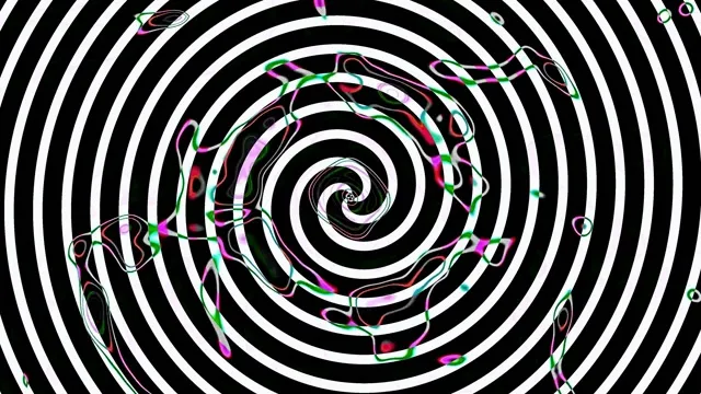 Black & White Spiral VJ Loop | Hypnotic Neon Tunnel 4K 60fps