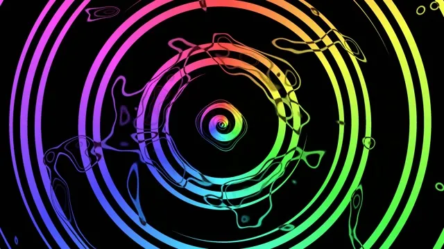 Neon Tunnel Portal VJ Loop | Colorful Gradient 4K 60fps Screensaver