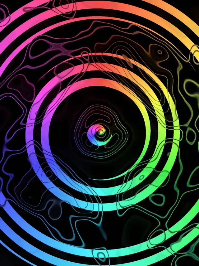 Gradient Portal Neon | Tunnel Colorful 60fps VJ Screensaver