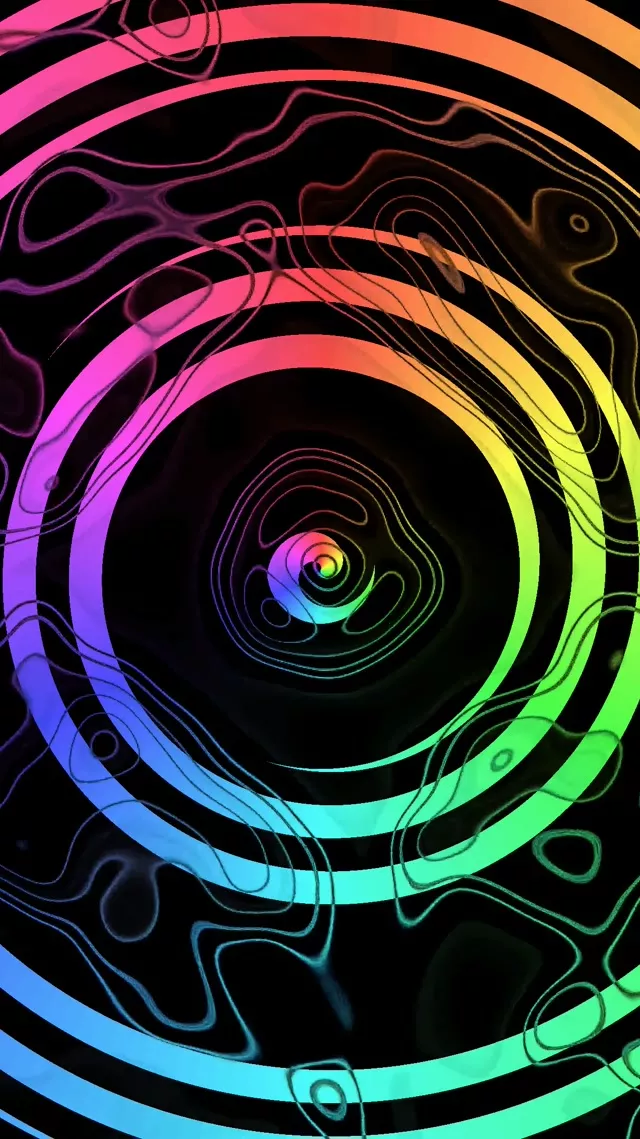 Portal Tunnel | Neon Colorful Gradient 60fps VJ Screensaver