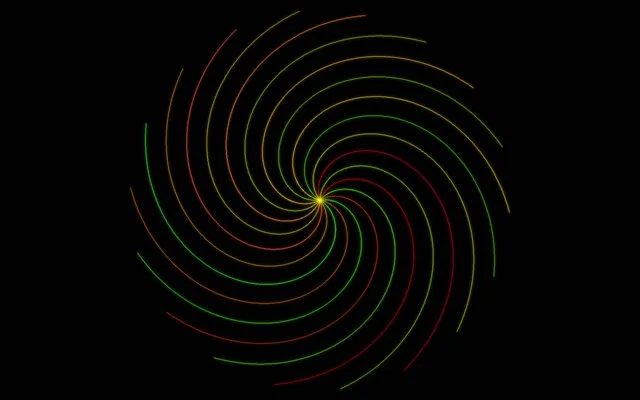 16:10 MacBook | 60fps Screensaver Spiral VJ Animation Neon Colorful Hypnotic