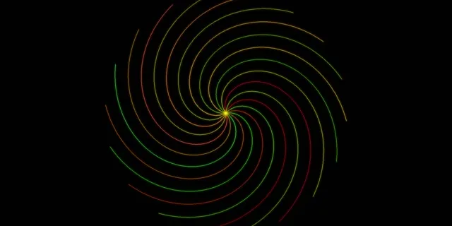 2:1 Univisium | 60fps Neon Vortex Screensaver Background for Edits Spiral