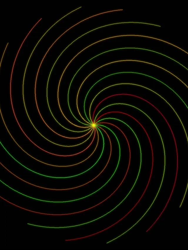 3:4 iPad Portrait | 60fps Screensaver Spiral Neon VJ Animation Live Wallpaper