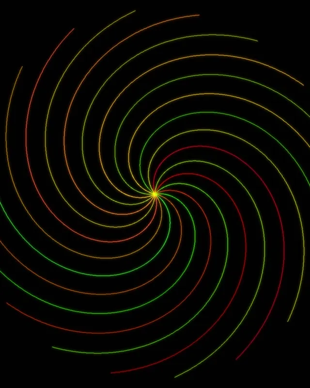 4:5 Instagram | 60fps Neon Spiral Screensaver Live Wallpaper Colorful Vortex