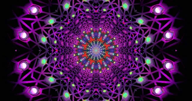 Red Neon Tunnel Screensaver 4K UHD 60fps Vj Loop