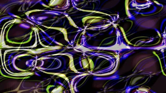 Flowing Neon Waves VJ Loop | 4K 60fps Abstract Screensaver