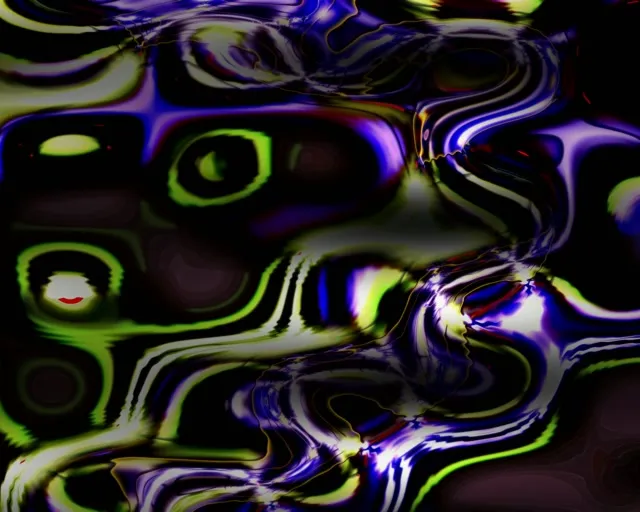 Liquid Light Neon Bubble VJ | 5:4 Square Wide 60fps Screensaver