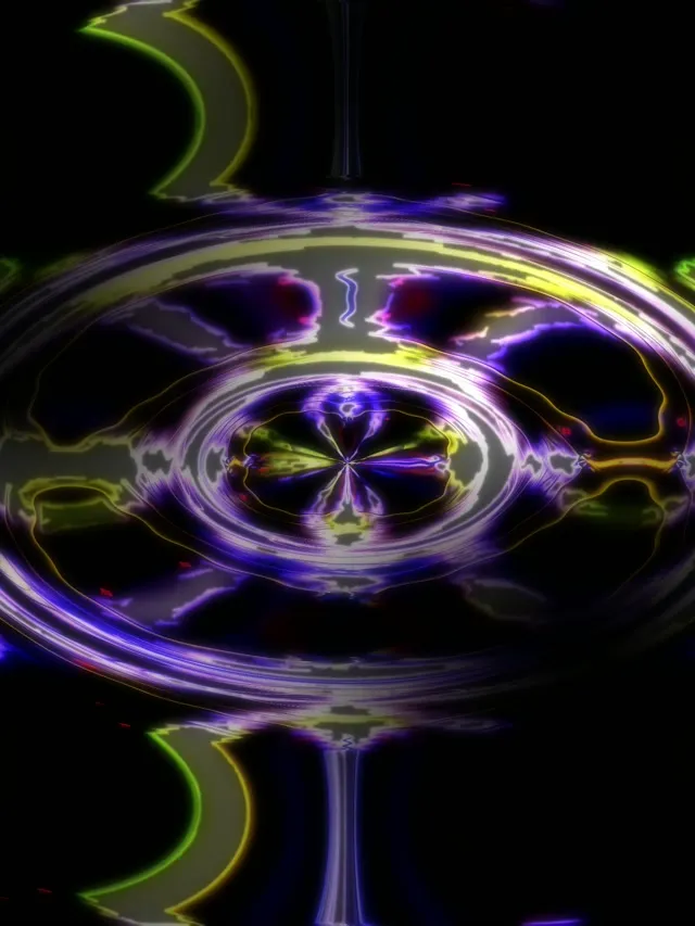 3:4 Vertical 60fps Screensaver Neon Tunnel Glittering Spiral Background Edits