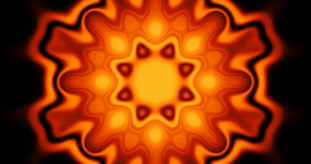 Neon Tunnel Screensaver 4K UHD 60FPS Red Orange Kaleidoscope VJ Loop