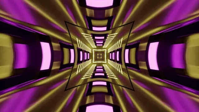 Gold Purple Neon Tunnel Screensaver 4k uhd 60fps Vj Loop screensaver pc