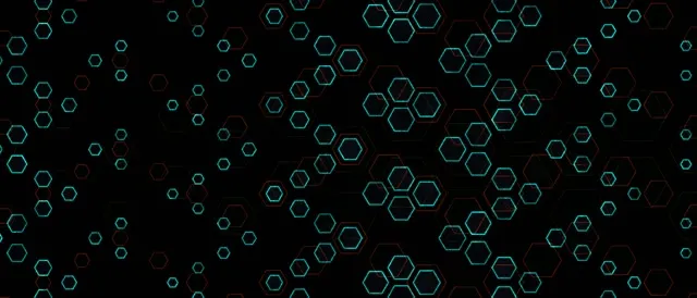 21:9 Ultrawide 60fps Screensaver Neon Tunnel VJ Animation Cyan Hexagon