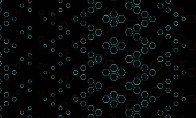 5:3 Wide 60fps Screensaver Neon Tunnel Motion Background Glitch Hex