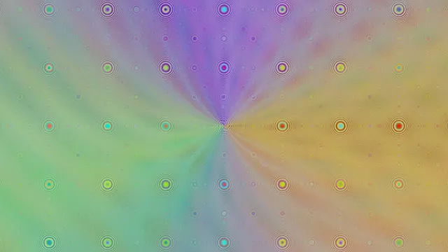 10 hours 4K UHD 60FPS Pulsing Magenta Cyan Concentric Circles Screensaver VJ Loop