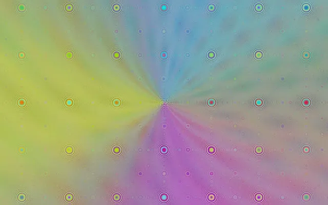 16:10 MacBook | 60FPS Pulsating Teal Purple Hexagonal Rings Motion Screensaver VJ