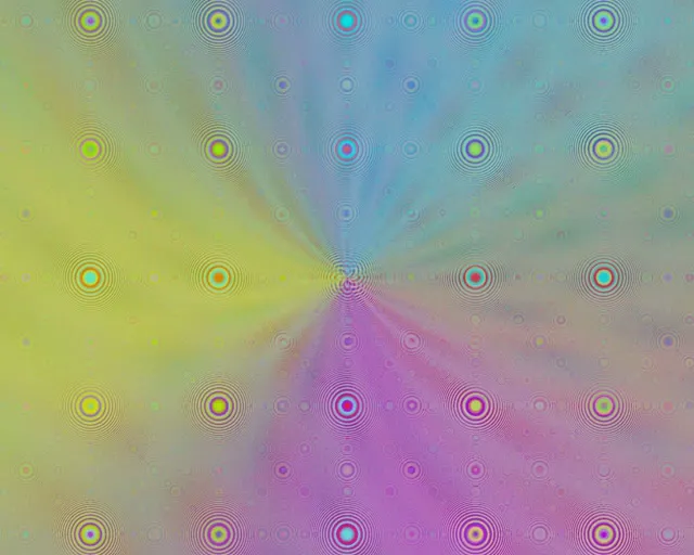5:4 Industrial | 60FPS Undulating Cyan Pink Concentric Bursts Motion Background Screensaver