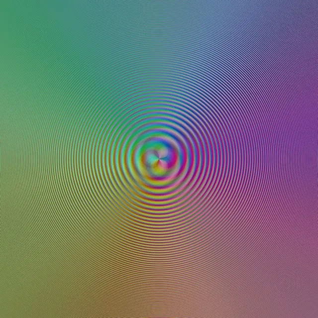 1:1 Square 60FPS Screensaver | Rainbow Vortex VJ Loop Neon Spiral Pattern