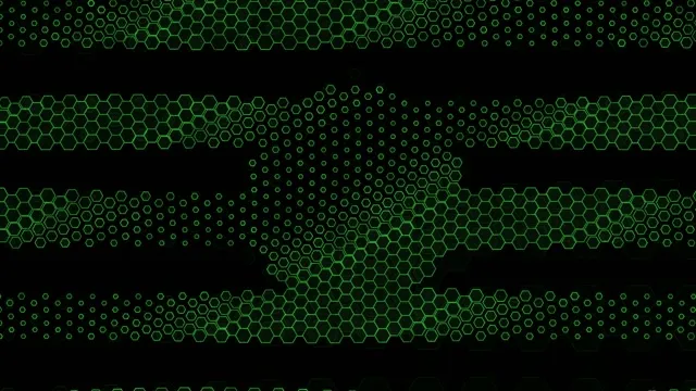 4K UHD 60fps Screensaver VJ Loop Green Hexagon