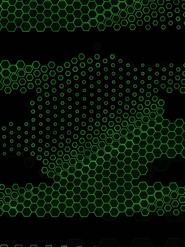 3:4 iPad Portrait 60fps Screensaver Neon Tunnel Live Wallpaper Green Glow