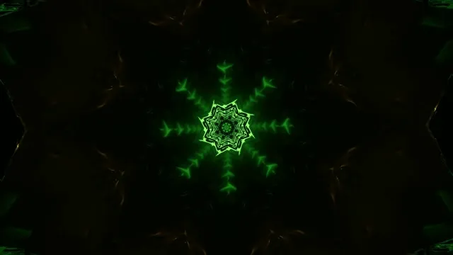Green Neon Tunnel Star Screensaver 4K UHD 60fps Vj Loop