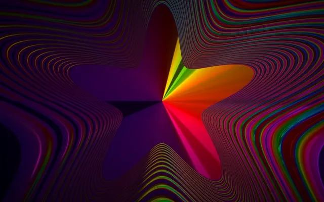 16:10 MacBook 60fps Screensaver Neon Tunnel VJ Animation Radiant