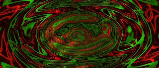 neon tunnel 21:9 ultrawide 60fps screensaver vj loop red green spiral