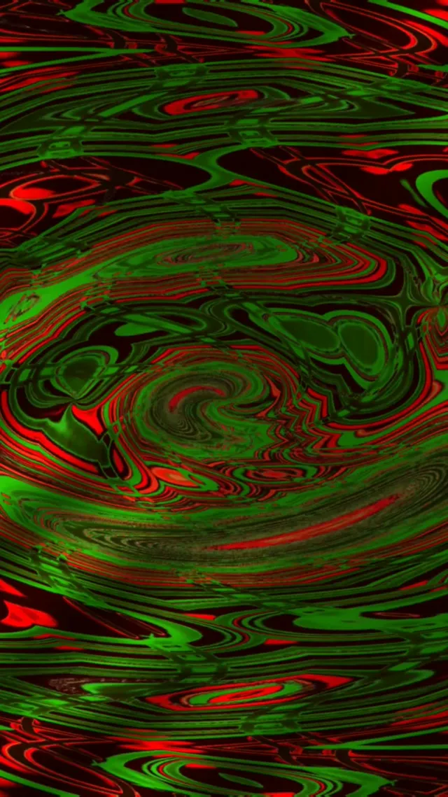 neon tunnel 9:16 reels 60fps screensaver vj animation red green vortex
