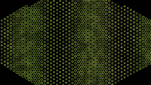 4K UHD 60fps Screensaver PC Neon Tunnel VJ Loop Yellow