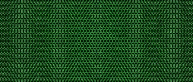 21:9 Ultrawide 60FPS Green Hexagon Screensaver VJ Loop Neon Pattern