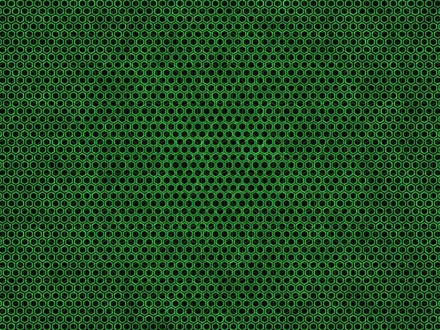 4:3 Classic 60FPS Bright Green Hexagon Screensaver VJ Animation Neon