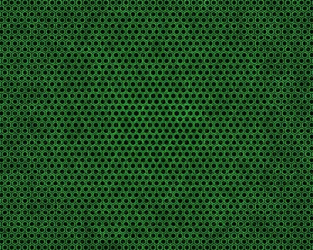 5:4 Industrial 60FPS Green Geometric Hexagon Screensaver VJ Loop