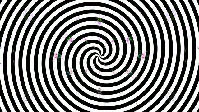 # Hypnotic Spiral Vortex | Purple Green Black White | 4K UHD 60FPS