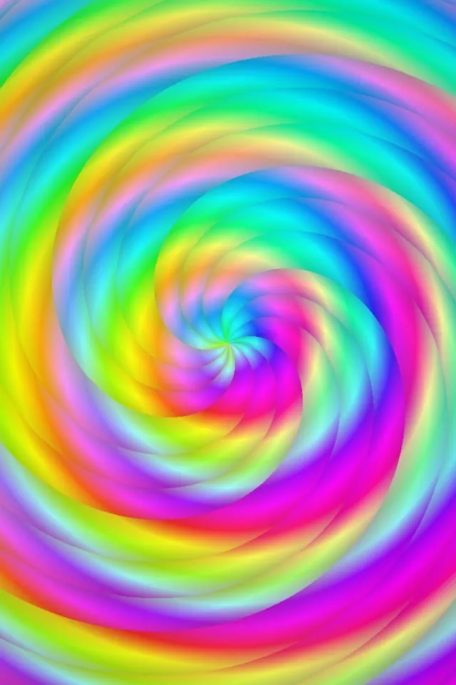 2:3 Photo Portrait 60FPS Colorful Vortex Screensaver | VJ Loop Neon Motion