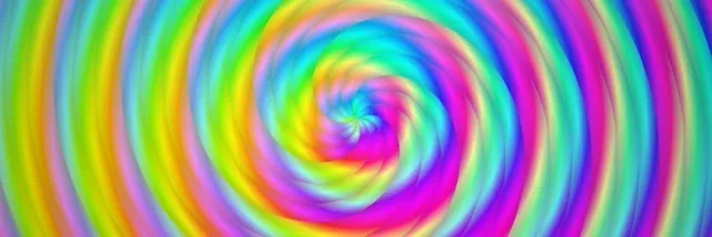 3:1 Triple Wide 60FPS Colorful Vortex Screensaver | VJ Neon Motion Background