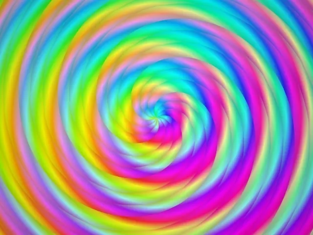 4:3 Classic 60FPS Colorful Spiral Vortex Screensaver | Live Wallpaper VJ