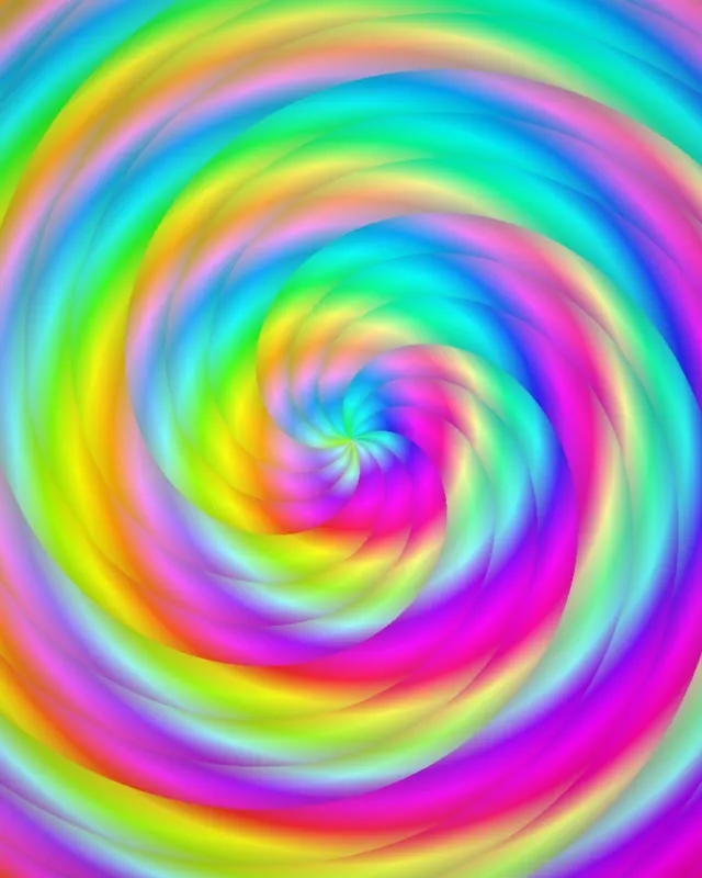 4:5 Instagram 60FPS Rainbow Spiral Screensaver | VJ Loop Live Wallpaper
