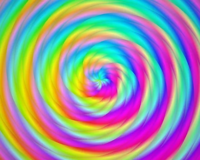 5:4 Industrial 60FPS Neon Spiral Vortex Screensaver | VJ Loop Motion