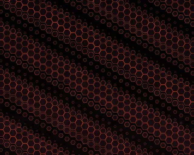 5:4 Industrial 60FPS Hexagon Geometry Screensaver - Red Neon VJ Loop Live Wallpaper