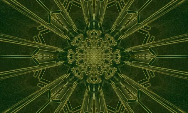 5:3 Widescreen 60fps Screensaver Neon Tunnel Radiant Fractal Tunnel Loops Video